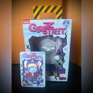 MINISO x Disney Stitch GenZ Street Collection Vinyl Plush Pendent - Bounce